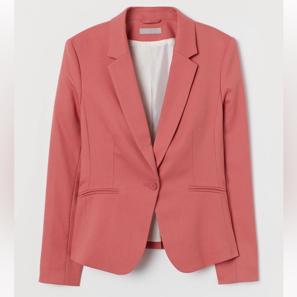H&M Jackets & Blazers - H&M Red fitted Blazer